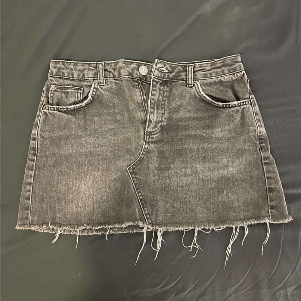 Black washed BDG jeans skirt